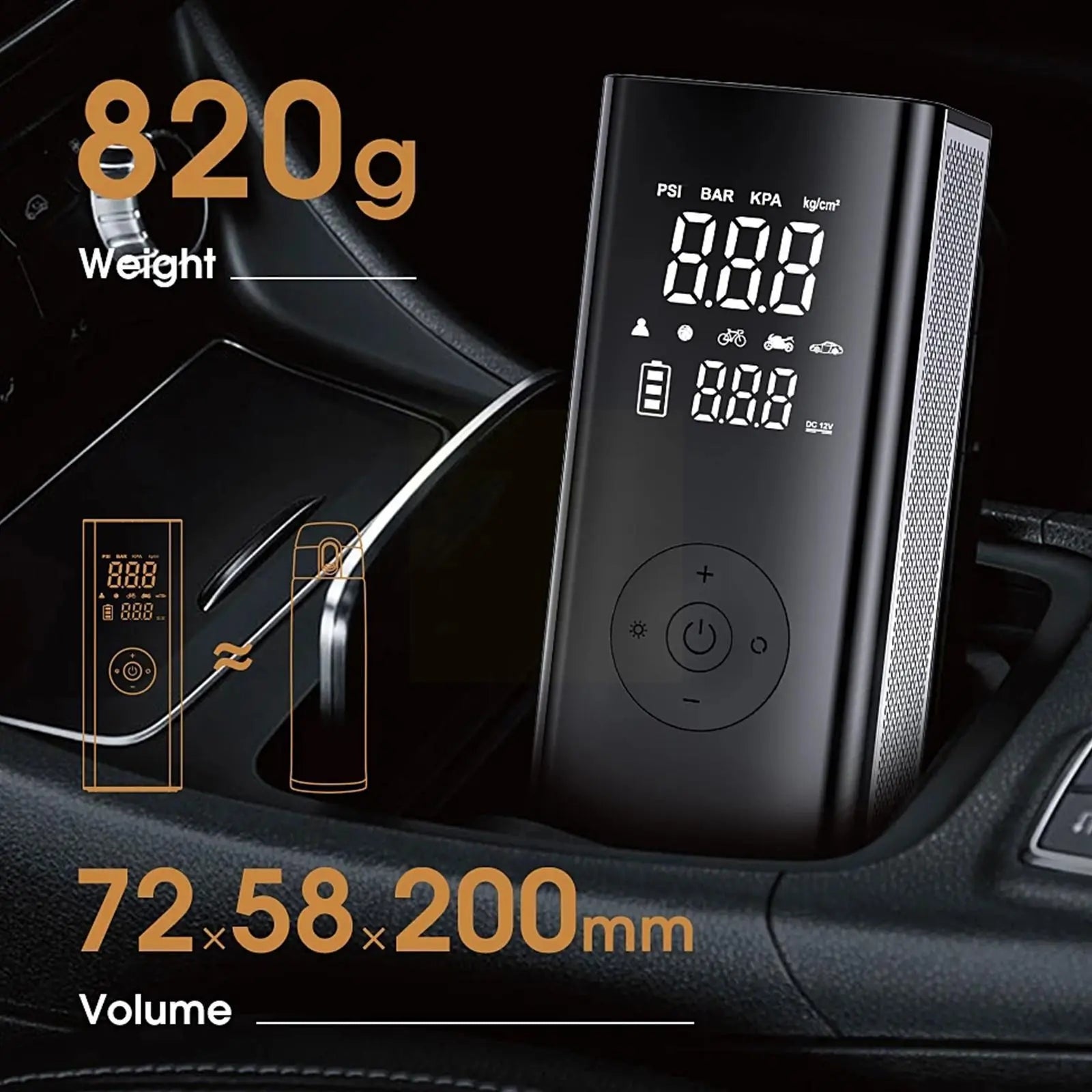Multifunctional Car Inflator Pump Wireless Intelligent Car Pump Portable Aluminum Alloy 25mm Cylinder Tire Air Pump Multifunctional Car Inflator Pump Wireless Intelligent Car Pump Portable Aluminum Alloy 25mm Cylinder Tire Air Pump